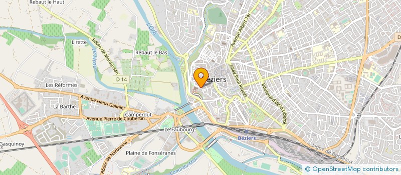 localisation de l'entreprise MONSIEUR PIERRE SALLELES à BEZIERS