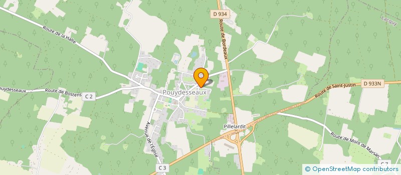 localisation de l'entreprise MONSIEUR PIERRE SALLIBARTAN  POUYDESSEAUX