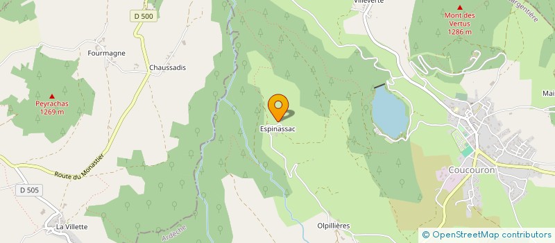 localisation de l'entreprise MONSIEUR PIERRE SALMON à COUCOURON