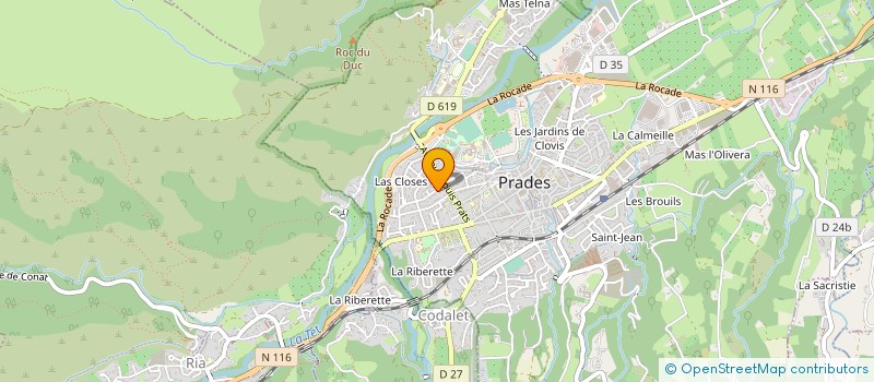 localisation de l'entreprise MONSIEUR PIERRE SALVAT à PRADES