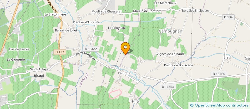 localisation de l'entreprise MONSIEUR PIERRE SALZAT  CARTELEGUE