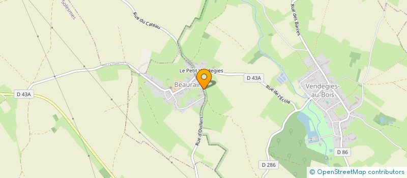 localisation de l'entreprise MONSIEUR PIERRE SANIEZ  BEAURAIN