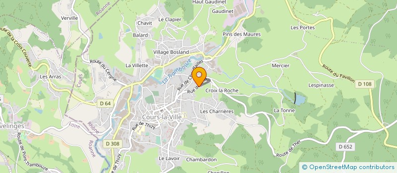 localisation de l'entreprise MONSIEUR PIERRE SANLAVILLE  COURS