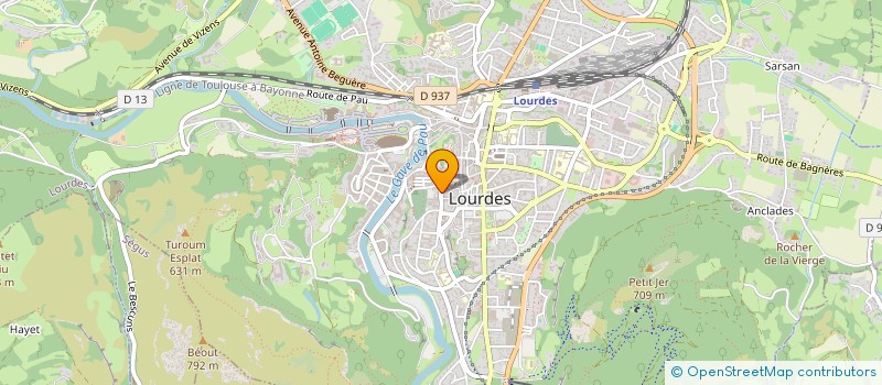 localisation de l'entreprise MONSIEUR PIERRE SARIE à LOURDES