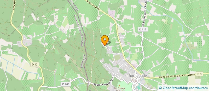 localisation de l'entreprise MONSIEUR PIERRE SARRAIRE  ROCHEGUDE