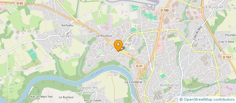 localisation de l'entreprise MONSIEUR PIERRE SARRAT  LANNION