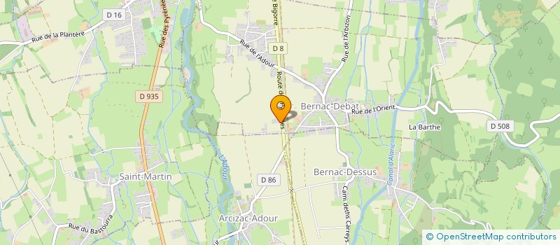 localisation de l'entreprise MONSIEUR PIERRE SARRES  BERNAC-DEBAT