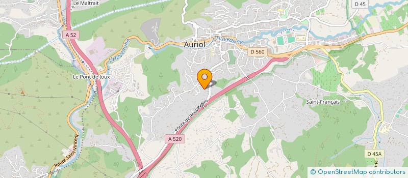 localisation de l'entreprise MONSIEUR PIERRE SARRON  AURIOL