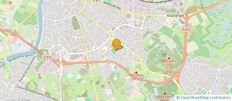 localisation de l'entreprise MONSIEUR PIERRE SART  AGDE