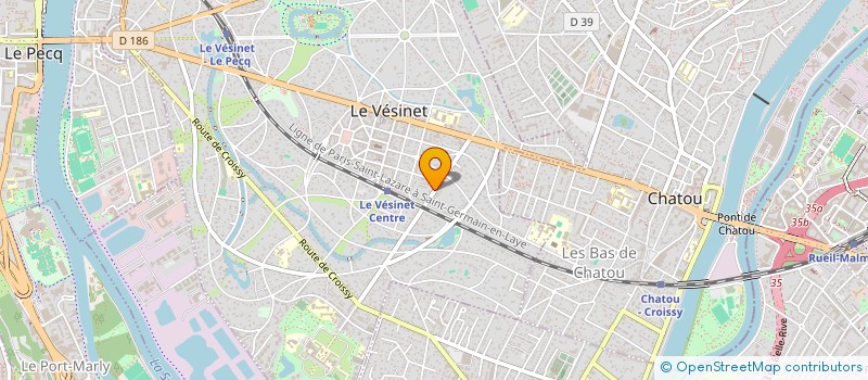 localisation de l'entreprise MONSIEUR PIERRE SAULNIER  LE VESINET