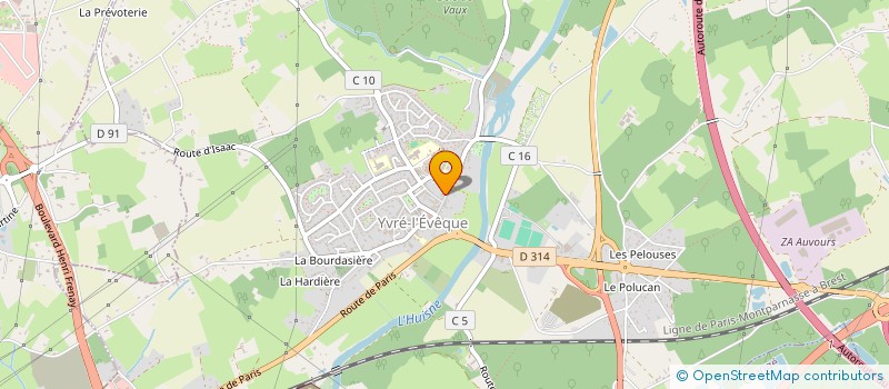 localisation de l'entreprise MONSIEUR PIERRE SAUSSEREAU  YVRE L EVEQUE