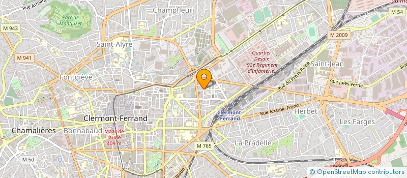 localisation de l'entreprise MONSIEUR PIERRE SAUVADET  CLERMONT-FERRAND