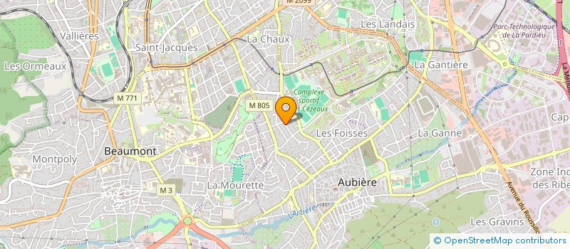 localisation de l'entreprise MONSIEUR PIERRE SAUVIER à AUBIERE