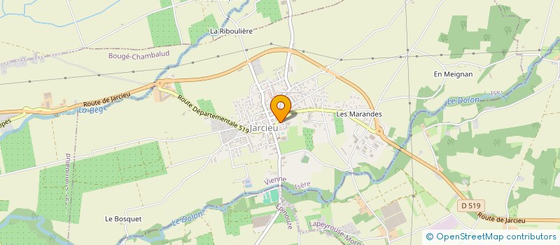 localisation de l'entreprise MONSIEUR PIERRE SAVIGNAT  JARCIEU