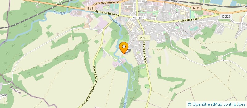 localisation de l'entreprise MONSIEUR PIERRE SBAIZ  FISMES