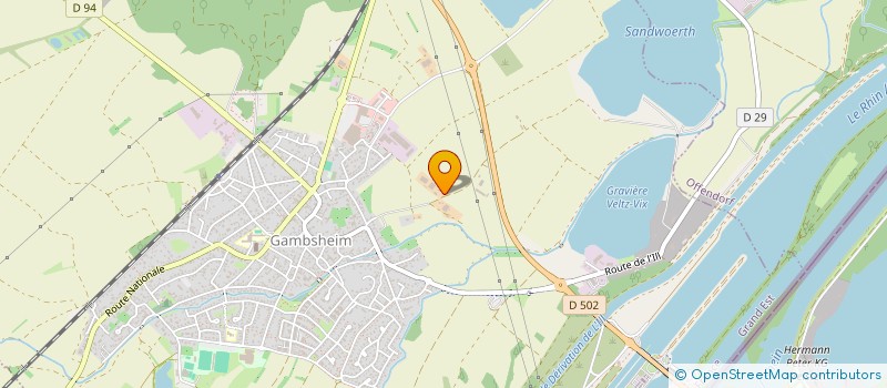 localisation de l'entreprise MONSIEUR PIERRE SCHNEIDER  GAMBSHEIM