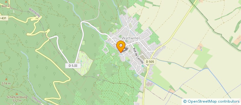 localisation de l'entreprise MONSIEUR PIERRE SCHUBETZER  WATTWILLER