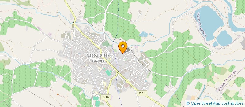 localisation de l'entreprise MONSIEUR PIERRE SENEGAS  CAZOULS-LES-BEZIERS