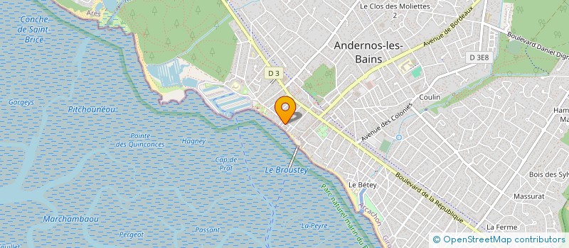 localisation de l'entreprise MONSIEUR PIERRE SERAUDIE à ANDERNOS-LES-BAINS