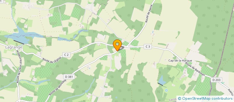 localisation de l'entreprise MONSIEUR PIERRE-SERGE BOUDE  LAGRANGE