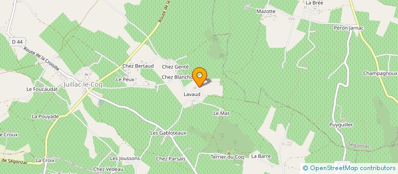 localisation de l'entreprise MONSIEUR PIERRE SERPLET à JUILLAC-LE-COQ