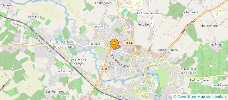 localisation de l'entreprise MONSIEUR PIERRE SERRAT  JONZAC