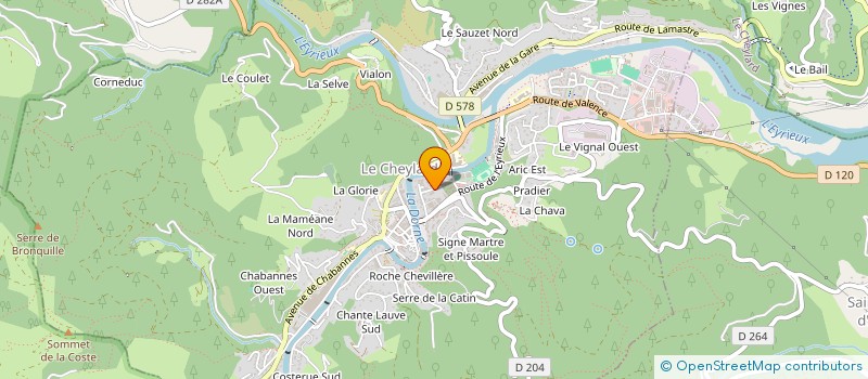 localisation de l'entreprise MONSIEUR PIERRE SERRE à LE CHEYLARD