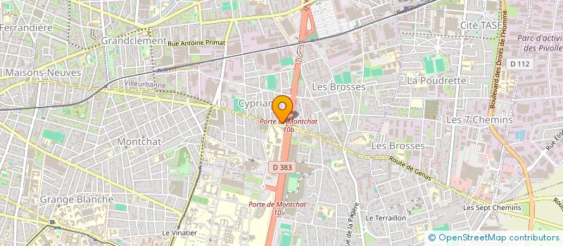 localisation de l'entreprise MONSIEUR PIERRE SERVETTAZ  VILLEURBANNE