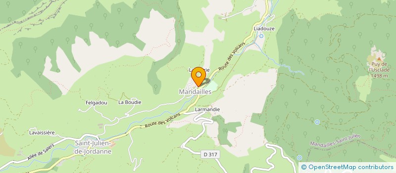 localisation de l'entreprise MONSIEUR PIERRE SEVERAC à MANDAILLES SAINT JULIEN