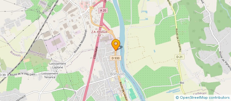 localisation de l'entreprise MONSIEUR PIERRE SFORZINI  BRESSOLS