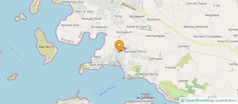 localisation de l'entreprise MONSIEUR PIERRE SILORET  PLOUGUERNEAU