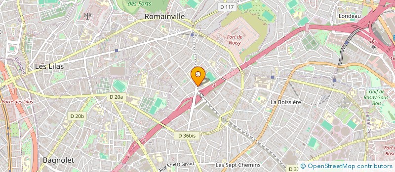 localisation de l'entreprise MONSIEUR PIERRE SILVESTRI à ROMAINVILLE