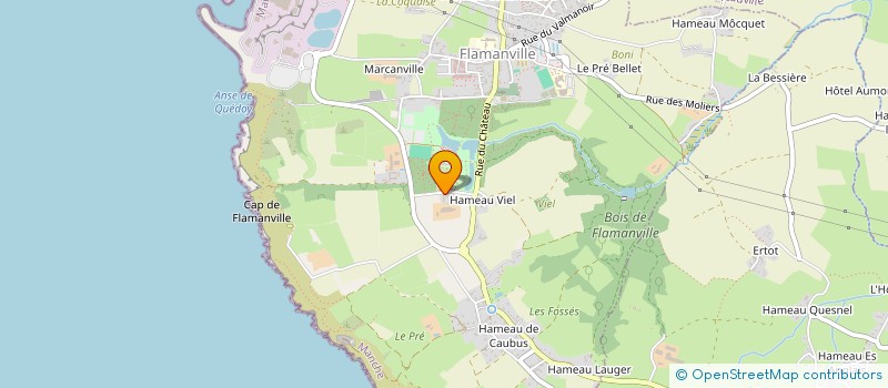 localisation de l'entreprise MONSIEUR PIERRE SIMON  FLAMANVILLE