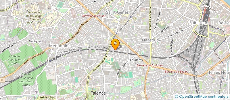 localisation de l'entreprise MONSIEUR PIERRE SIMON  TALENCE