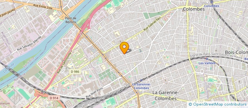localisation de l'entreprise MONSIEUR PIERRE SIMONIN  COLOMBES