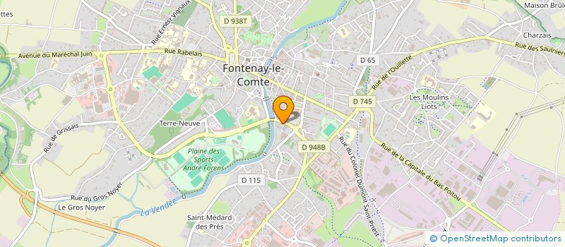 localisation de l'entreprise MONSIEUR PIERRE SIMONNET  FONTENAY-LE-COMTE