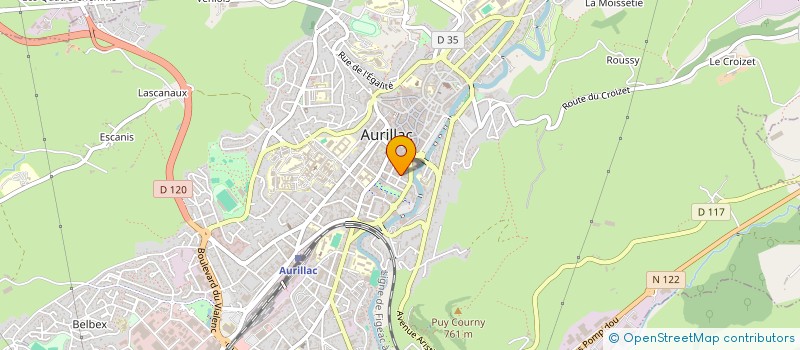 localisation de l'entreprise MONSIEUR PIERRE SOISSONS à AURILLAC
