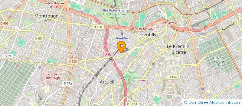 localisation de l'entreprise MONSIEUR PIERRE SOLIGNAC  GENTILLY