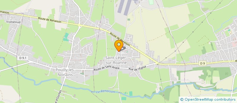 localisation de l'entreprise MONSIEUR PIERRE SOUCHON  SAINT-LEGER-SUR-ROANNE