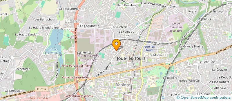 localisation de l'entreprise MONSIEUR PIERRE SOUFFLET  JOUE-LES-TOURS