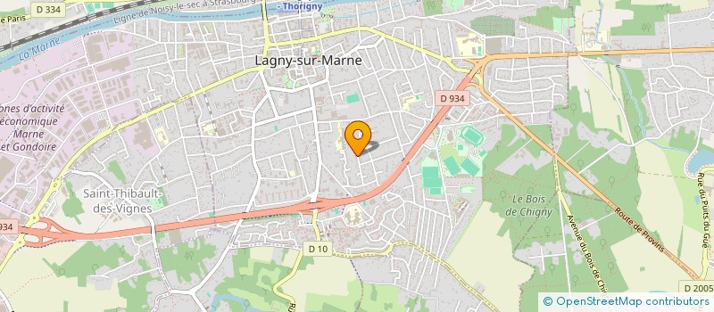 localisation de l'entreprise MONSIEUR PIERRE STEINER  LAGNY-SUR-MARNE