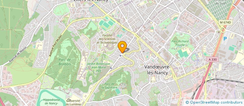 localisation de l'entreprise MONSIEUR PIERRE STEINMETZ  VANDUVRE-LES-NANCY