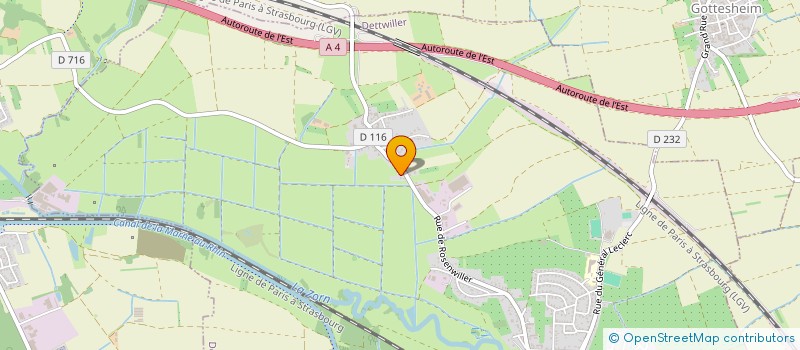 localisation de l'entreprise MONSIEUR PIERRE STOFFEL  DETTWILLER