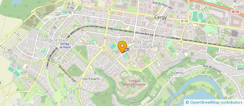 localisation de l'entreprise MONSIEUR PIERRE SWEID  CERGY