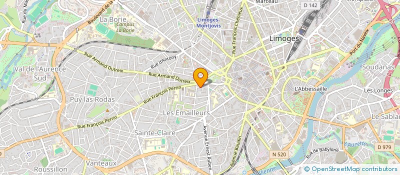 localisation de l'entreprise MONSIEUR PIERRE-SYLVAIN MARCHEIX à LIMOGES