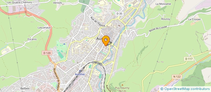 localisation de l'entreprise MONSIEUR PIERRE TAILLANDIER à AURILLAC