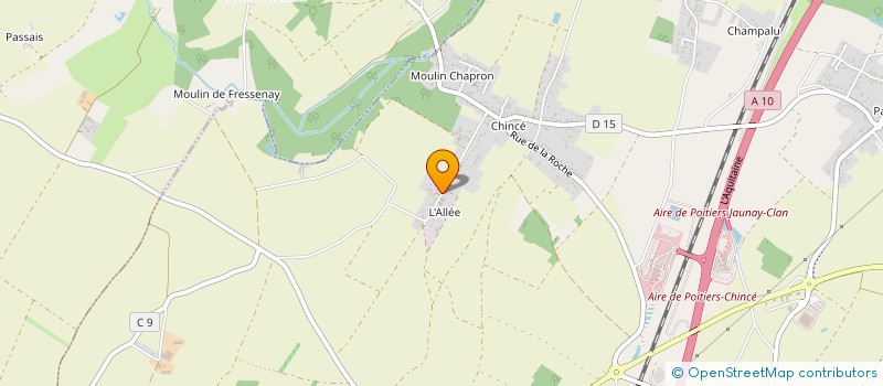 localisation de l'entreprise MONSIEUR PIERRE TAILLEFER  JAUNAY-MARIGNY