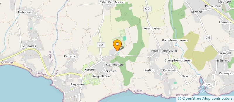 localisation de l'entreprise MONSIEUR PIERRE TALLEC  NEVEZ