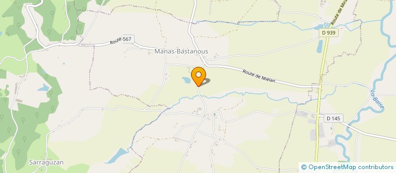 localisation de l'entreprise MONSIEUR PIERRE TAPIE  MANAS-BASTANOUS