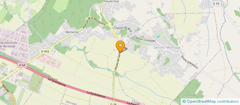 localisation de l'entreprise MONSIEUR PIERRE TAPIE  SERRES-MORLAAS